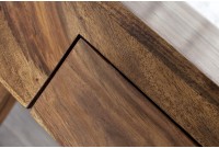Bureau de 100 cm design en bois massif coloris naturel avec tiroir