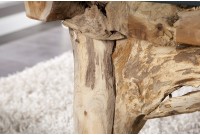 Table Basse Bois Flotté Rectangulaire 100cm - Pièce Unique Artisanale