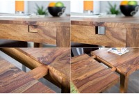 Table à manger extensible 120-200cm  en bois massif de Sheesham