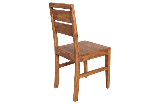 Ensemble de 2 chaises en bois massif pour salle à manger