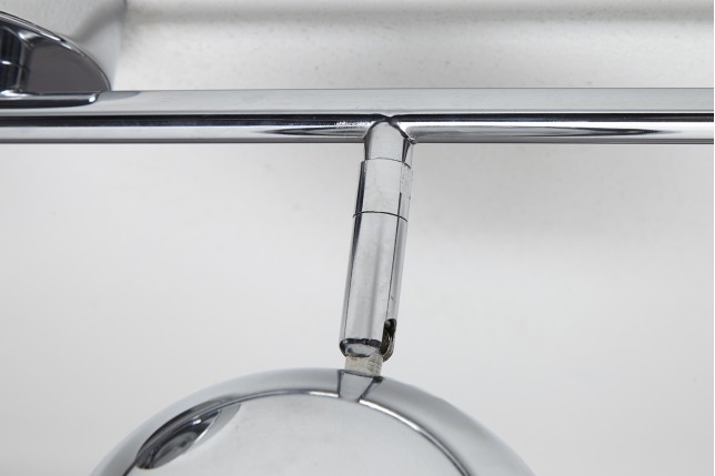 Lampe suspendue design "BUBBLE" en métal chromé