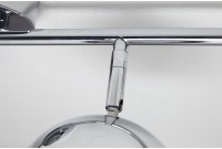 Lampe suspendue design "BUBBLE" en métal chromé