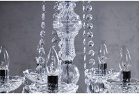 Lustre original à 15 bougies coloris transparent