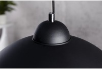 Lampe suspendue hémisphère coloris noir et d'or
