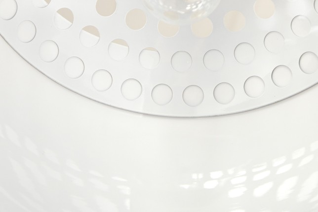 Lampe suspendue design boule en acier chromé