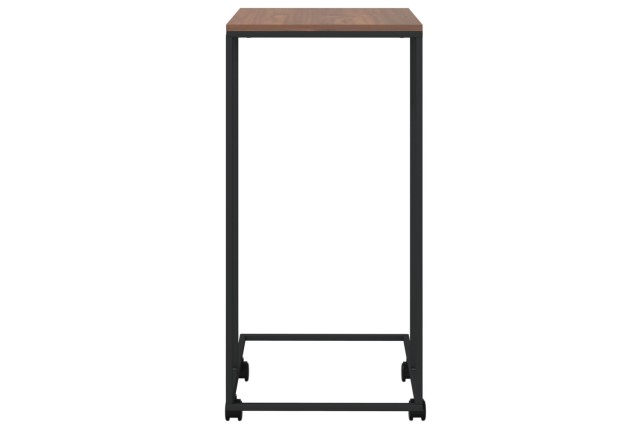 Table d'appoint avec roues Noir 40x30x63,5 cm 