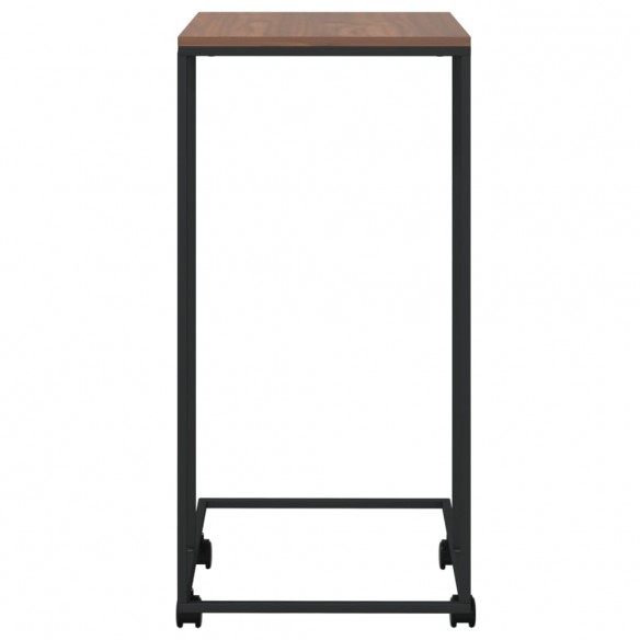 Table d'appoint avec roues Noir 40x30x63,5 cm 