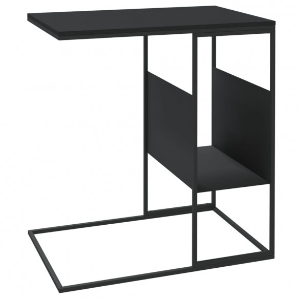 Table d'appoint Noir 55x36x59,5 cm 