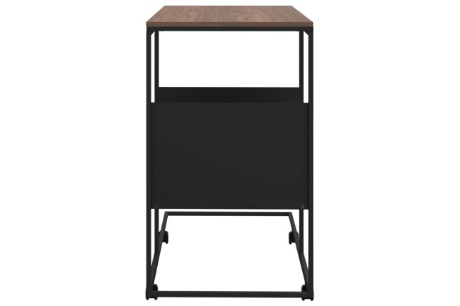 Table d'appoint avec roues Noir 55x36x63,5 cm 