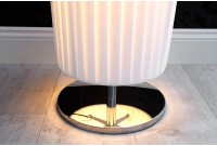 Lampadaire moderne 200 cm en tissu plissé blanc