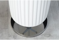Lampadaire moderne 200 cm en tissu plissé blanc