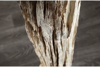 Lampadaire design en bois flotté coloris noir