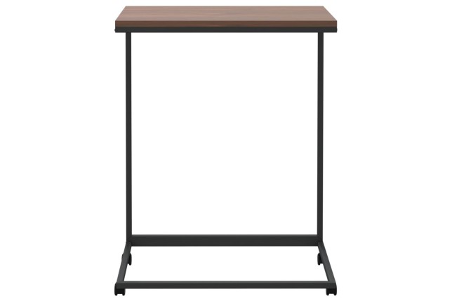 Table d'appoint avec roues Noir 55x35x70 cm 