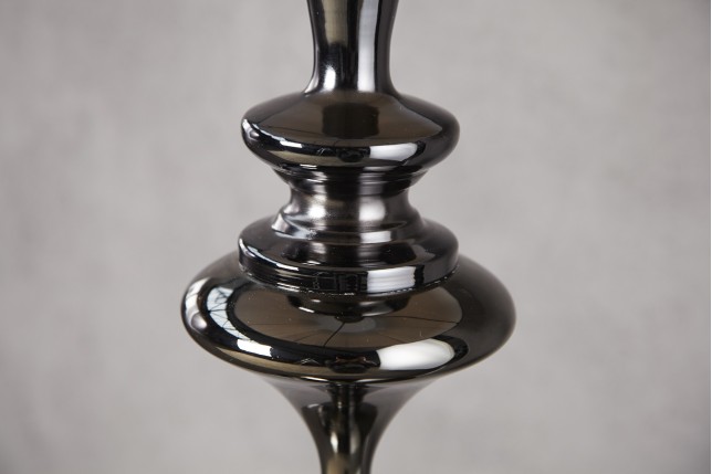 Lampadaire Design Baroque Noir en Fils de Nylon - Luminaire Chic