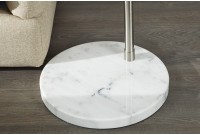 Lampadaire extensible design arc coloris blanc