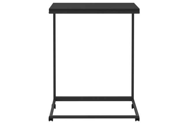 Table d'appoint avec roues Noir 55x35x70 cm 