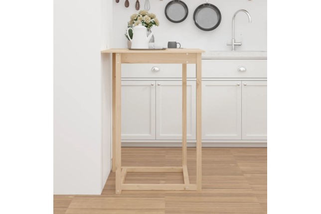 Table de bar 80x80x110 cm Bois massif de pin