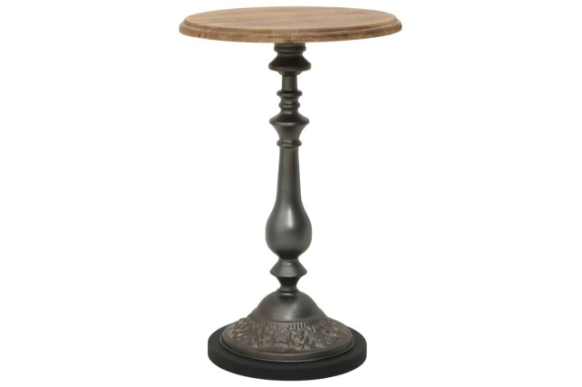 Table d'appoint Bois de sapin massif 40 x 64 cm Marron