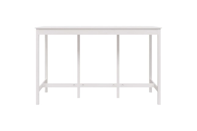 Table de bar Blanc 180x80x110 cm Bois massif de pin