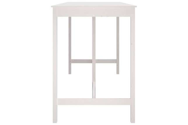 Table de bar Blanc 180x80x110 cm Bois massif de pin