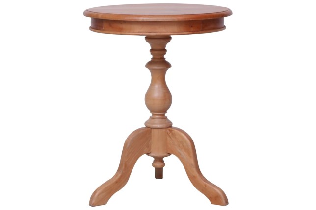 Table d'appoint Naturel 50 x 50 x 65 cm Bois d'acajou massif
