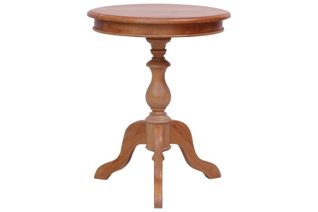 Table d'appoint Naturel 50 x 50 x 65 cm Bois d'acajou massif