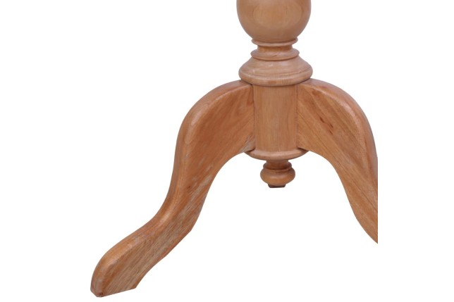 Table d'appoint Naturel 50 x 50 x 65 cm Bois d'acajou massif