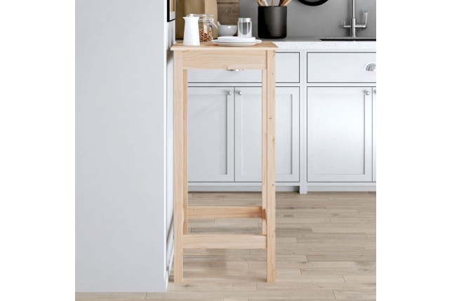 Table de bar 50x50x110 cm bois massif de pin