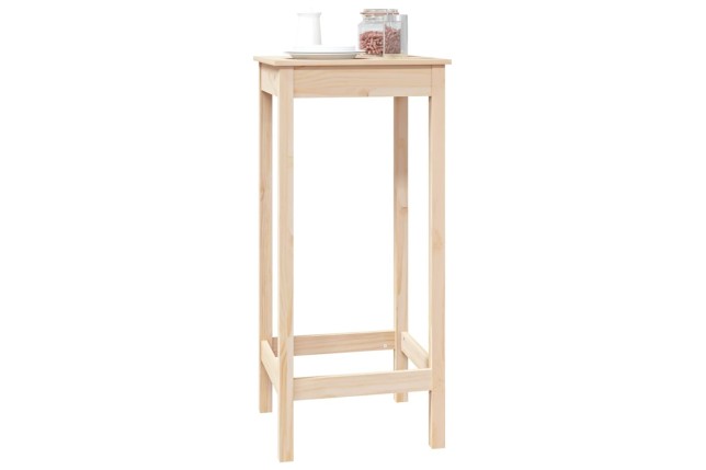 Table de bar 50x50x110 cm bois massif de pin