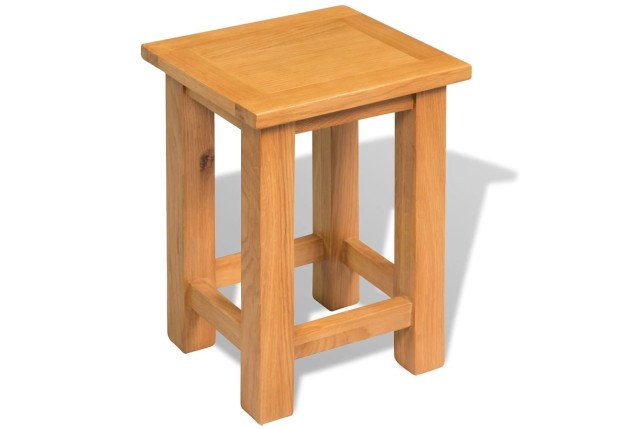 Table d'appoint 27 x 24 x 37 cm Bois de chêne massif