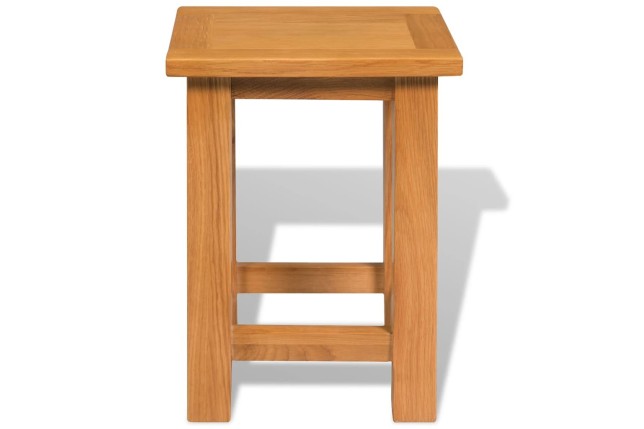 Table d'appoint 27 x 24 x 37 cm Bois de chêne massif