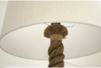 lampe à poser de 85 cm en lin couleur écrue