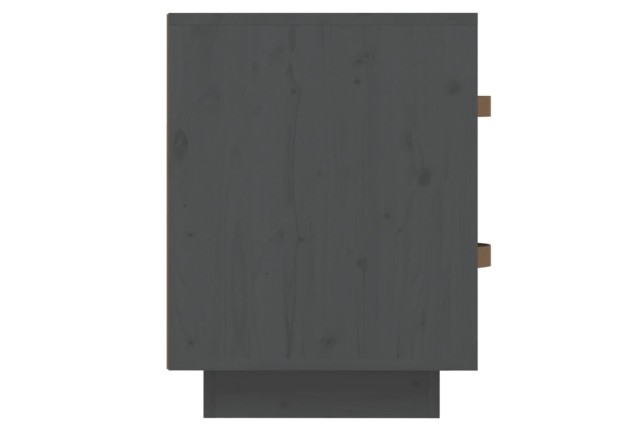 Table de chevet Gris 40x34x45 cm Bois de pin massif