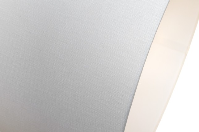 Lampadaire extensible design arc en lin blanc