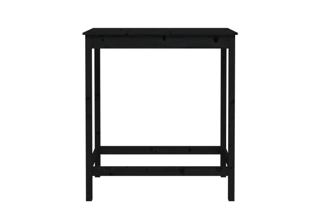 Table de bar Noir 100x50x110 cm Bois massif de pin