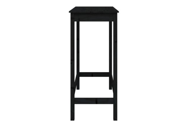 Table de bar Noir 100x50x110 cm Bois massif de pin