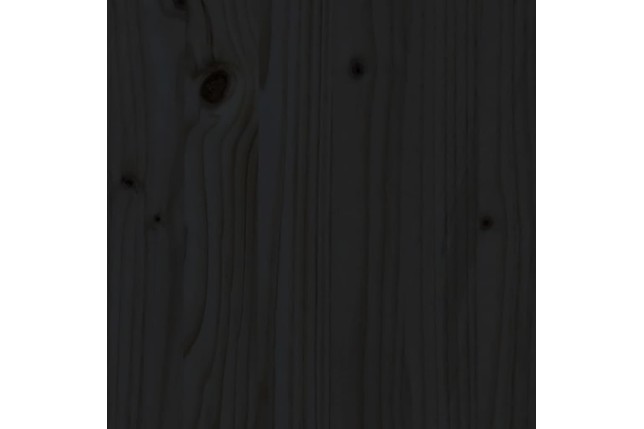 Table de bar Noir 100x50x110 cm Bois massif de pin