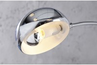 Lampadaire design spot à 5 lampes en métal argenté