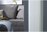 Lampadaire rectangulaire 160cm en tissu de latex plissé blanc