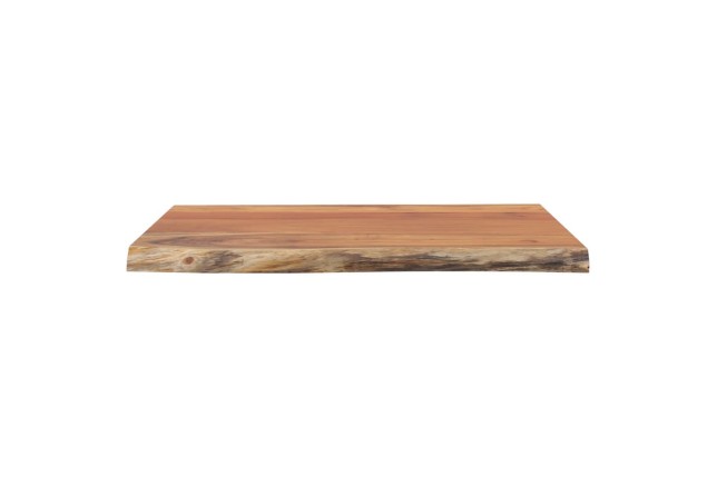 Table d'appoint 40x40x2,5cm bois massif acacia bordure assortie