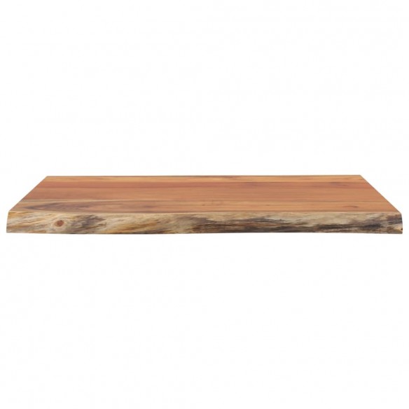 Table d'appoint 40x40x2,5cm bois massif acacia bordure assortie