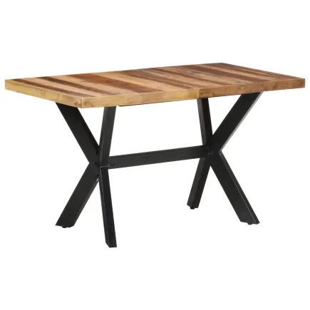 Table de salle à manger 140x70x75 cm Bois avec finition miel 2
