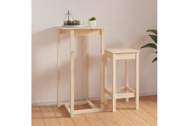 Table de bar 60x60x110 cm Bois massif de pin