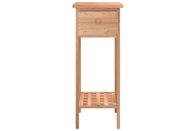 Table d'appoint avec tiroir 25x25x60 cm Bois massif de noyer