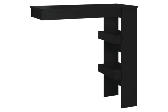 Table de bar murale Noir 102x45x103,5 cm 