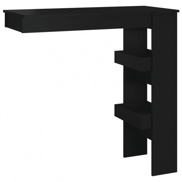 Table de bar murale Noir 102x45x103,5 cm 