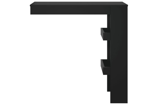 Table de bar murale Noir 102x45x103,5 cm 