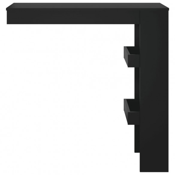 Table de bar murale Noir 102x45x103,5 cm 