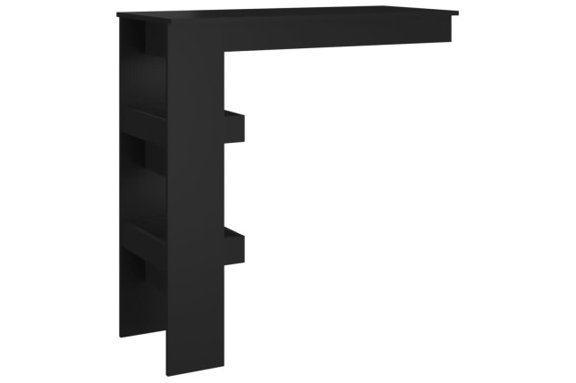 Table de bar murale Noir 102x45x103,5 cm 