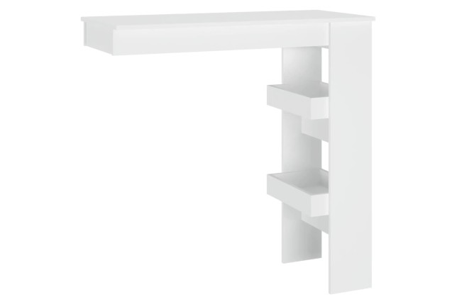 Table de bar murale Blanc 102x45x103,5 cm 
